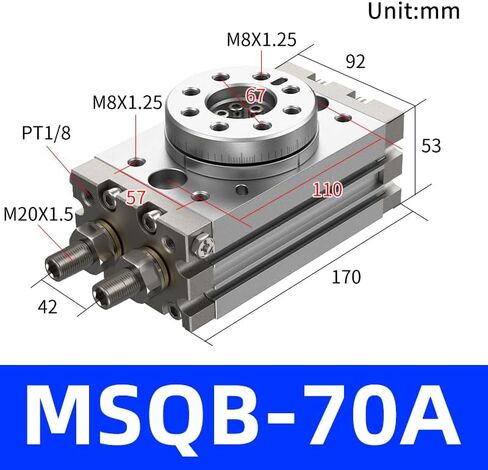 Pneumatic Swing Rotary Cylinder 180-degree Rotary Cylinder MSQB-10A in Saudi Arabia