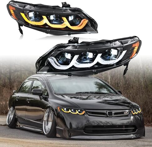 LED Headlights and Taillights Assembly for Honda Civic Sedan 4-Door 2006/2007/2008/2009/2010/2011 in Saudi Arabia