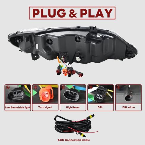 LED Headlights and Taillights Assembly for Honda Civic Sedan 4-Door 2006/2007/2008/2009/2010/2011 in Saudi Arabia