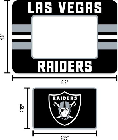 Rico Industries NFL Football New York Jets Stripes Magnetic Picture Frame (5"x6.75") & Magnet Combo Set - Home Décor - Regrigerator, Office, Kitchen in Saudi Arabia
