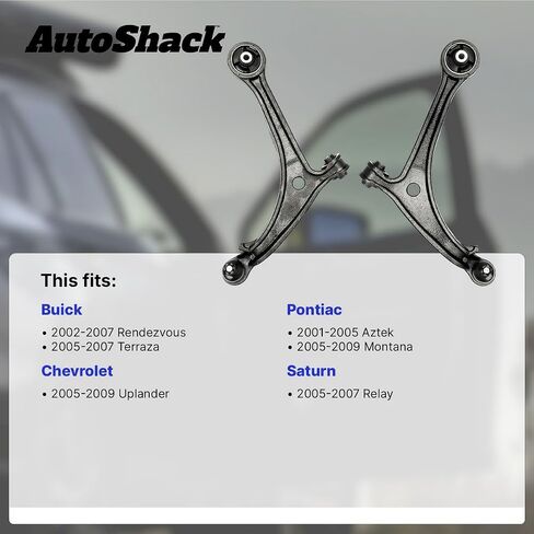 ذراع التحكم السفلي الأيسر الأمامي من AutoShack مع مجموعة وصلات كروية لمرحل زحل بونتياك أزتيك مونتانا وبويك تيرازا 2002-2007 موعد 2005-2009 شيفروليه أبلاندر FWD | جانب السائق CAK60126 in Saudi Arabia