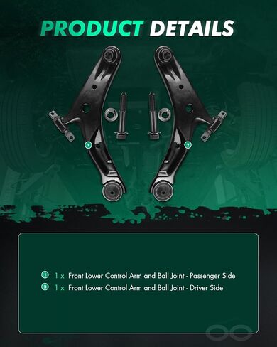 SCITOO 2x Lower Control Arm with Ball Joint Assembly fit 2001 2002 2003 2004 2005 2006 for Hyundai Santa Fe in Saudi Arabia