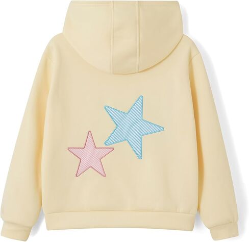 Women Preppy Embroidered Hoodies Cute Graphic Long Sleeve Hooded Sweatshirt Teen Girls Y2K Oversized Pullover Tops in Saudi Arabia