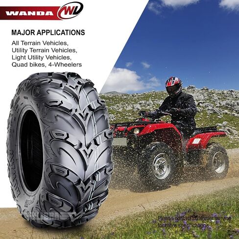 WANDA Full Set 14-20 Yamaha VIKING Tires 25X8X12 25X10X12 8PR Mud Sling in Saudi Arabia
