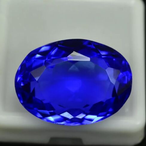 Natural Blue Tanzanite Gemstone, 23+ Ct AAA+ Oval Cut Loose Gemstone GIE Certified Ideal For Jewelry Crafting & making in Saudi Arabia