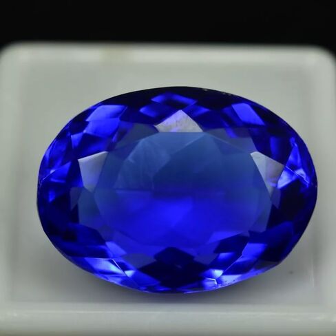Natural Blue Tanzanite Gemstone, 23+ Ct AAA+ Oval Cut Loose Gemstone GIE Certified Ideal For Jewelry Crafting & making in Saudi Arabia
