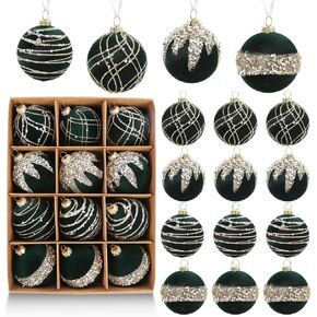 12pcs Small Velvet Christmas Ball 2.36" Burgundy Christmas Hanging Ball Ornaments Flocked Glitter Balls Ornaments for Xmas Trees Wedding Party Holiday Decor(Burgundy) in Saudi Arabia