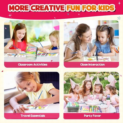 ZMLM 24 Water Coloring Books for Kids Party Favors - Bulk Mini Coloring Books for Ages 4-8,Small Easter Basket Stuffers for Toddlers Crafts Classroom Birthday Valentines Day Gifts Goodie Bag Stuffers in Kuwait