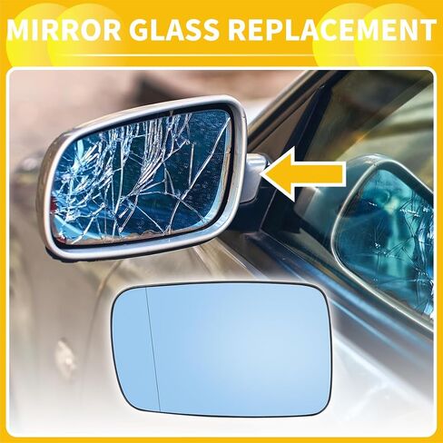 for BMW 323Ci 325Ci 328Ci 330Ci 745i 745Li 750i 750Li 760i 760Li Mirror Glass Heated with Backing Plate Driver Left Side LH Rear View Mirror Glass in Saudi Arabia