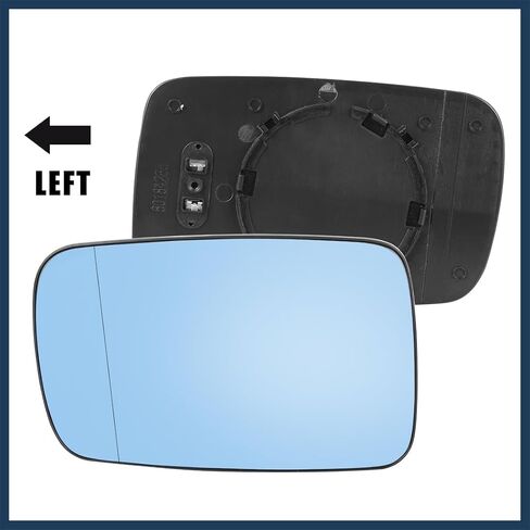 for BMW 323Ci 325Ci 328Ci 330Ci 745i 745Li 750i 750Li 760i 760Li Mirror Glass Heated with Backing Plate Driver Left Side LH Rear View Mirror Glass in Saudi Arabia