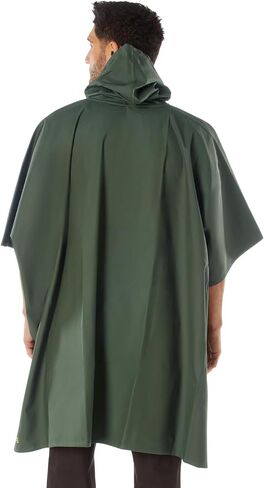 Rothco Rubberized Rainwear Poncho, Mens Rain Poncho, One Size, Olive Drab in Saudi Arabia