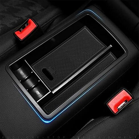 متوافق مع Audi A3 8V 2014-2019 For Audi S3 2015-2019 صندوق تخزين السيارة وحدة التحكم المركزية مسند الذراع صينية تخزين الملحقات الداخلية in Saudi Arabia