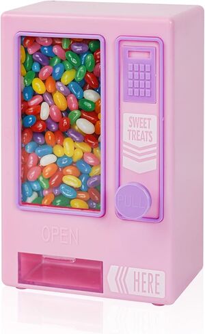 YOBRO Candy Dispenser, Cute Vending Machine for Desktop, Manual Candy Machine, Dispense Mini Candies, Birthday&Christmas Gift for Girls, Gift for Friends Girlfriends (Black) in Kuwait