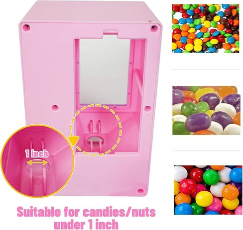 YOBRO Candy Dispenser, Cute Vending Machine for Desktop, Manual Candy Machine, Dispense Mini Candies, Birthday&Christmas Gift for Girls, Gift for Friends Girlfriends (Black) in Kuwait