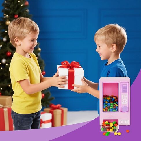 YOBRO Candy Dispenser, Cute Vending Machine for Desktop, Manual Candy Machine, Dispense Mini Candies, Birthday&Christmas Gift for Girls, Gift for Friends Girlfriends (Black) in Kuwait