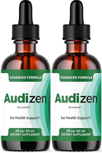 (عبوتان) قطرات أذن Audizen - قطرات Audizen الأصلية المكملة لدعم صحة الأذن المتقدمة سائل ممتاز طبيعي تمامًا للأذن الصحية الرنينية، دعم توازن الأذن Audi Zen، زجاجتان لمدة شهرين in Kuwait