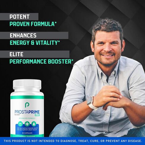ProstaPrime Pro Capsules - Official ProstaPrime Pro for Men Pills Supplement Support, Natural Premium Advanced Formula Health & Wellness, ProstaPrime Pro Reviews, 60 Capsules for 1 Month in Saudi Arabia