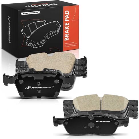 A-Premium Front and Rear Ceramic Disc Brake Pads Set Compatible with Jaguar & Land Rover Models - XE2017-2019, F-Pace/XF 2017-2020, E-Pace 18-19, Range Rover Evoque, Range Rover Velar, Discovery Sport in Saudi Arabia
