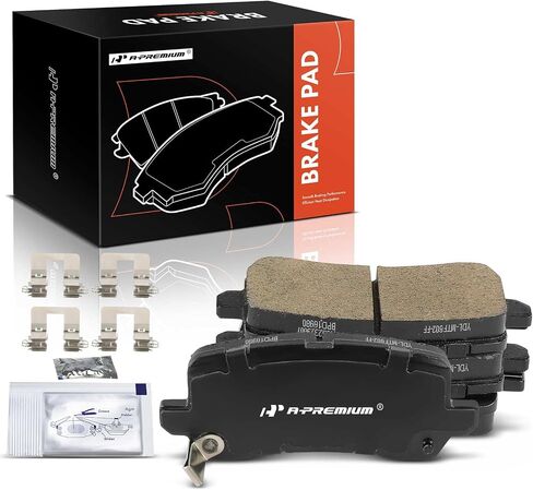 A-Premium Rear Ceramic Disc Brake Pads Set Compatible with Honda Odyssey 2018-2023 & Acura MDX 2017-2020, TLX 2015-2020, RLX 2014-2020, 4 Pcs in Saudi Arabia