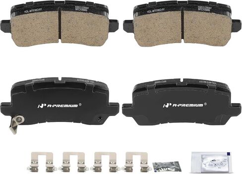 A-Premium Rear Ceramic Disc Brake Pads Set Compatible with Honda Odyssey 2018-2023 & Acura MDX 2017-2020, TLX 2015-2020, RLX 2014-2020, 4 Pcs in Saudi Arabia