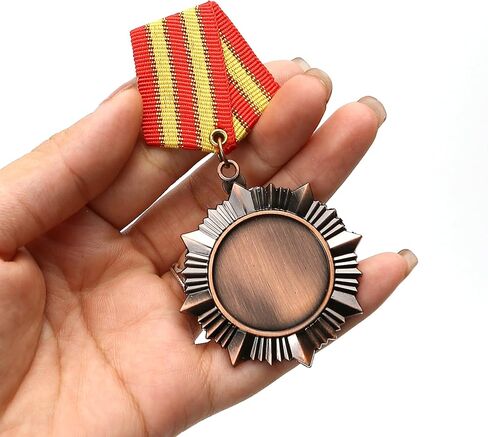 3PCS Medal Pins, Military Heroes Badge, Competition Sports Award Honor Metal Vintage Brooch For Colonel Patriot Royal Prince Army War Uniform Men Costume Ribbon Epaulets Shoulder Pads Officer Jacket in Saudi Arabia