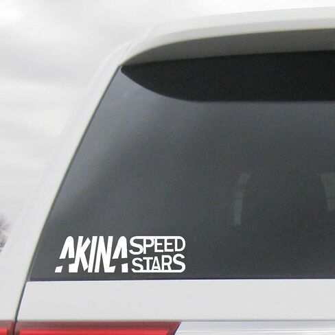 ملصق من الفينيل من Akina Speed ​​Stars الأولي D AE86 Drift Anime JDM Japan Racing Sport (أبيض، 6.5 بوصة طول × 1.8 بوصة ارتفاع) in Saudi Arabia