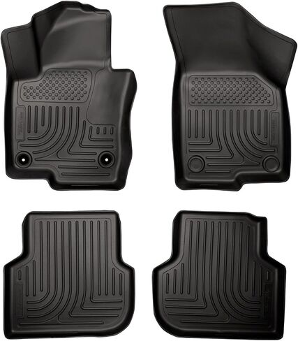 Husky Liners Weatherbeater Floor Mats | Fits 2011-2018 Volkswagen Jetta Sedan | Front & 2nd Row, 4-pc Black - 98831 in Saudi Arabia