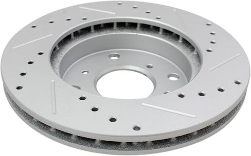 TRQ Front Performance Brake Pad & Rotor Kit Brake Pads Brake Rotors Set Semi-Metallic Premium G-Coated Compatible with 1998-1999 Acura CL 1998-2002 Honda Accord in Saudi Arabia