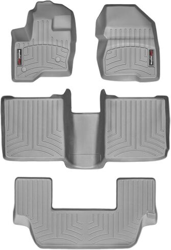 WeatherTech Custom Fit FloorLiners for Ford Flex - Full Set (443121-44208-2-3), Black in Saudi Arabia