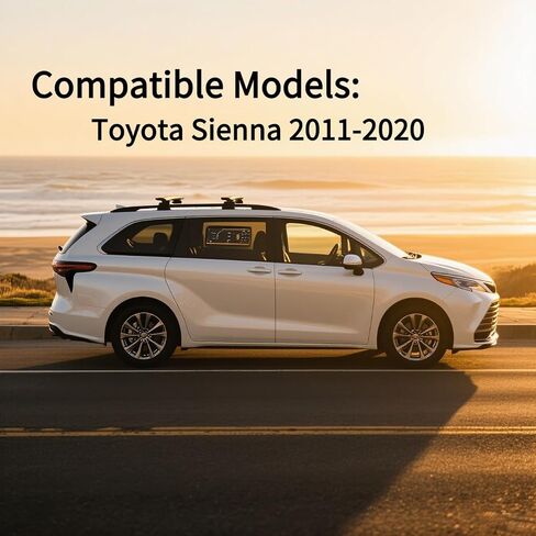استبدال زجاج المرآة الجانبية للسائق لسيارة Toyota Sienna 2011-2020، زجاج مرآة الجانب الأيسر مع نظام النقاط العمياء الساخن، لوحة دعم، موصل ثنائي الدبوس in Kuwait