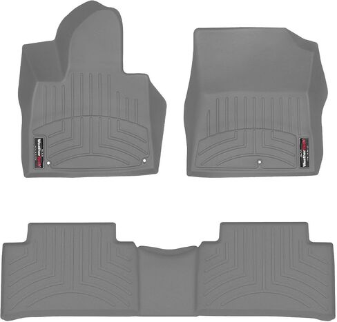WeatherTech Custom Fit FloorLiners for Kia Sorento - 1st & 2nd Row (441650-1-2), Black in Saudi Arabia