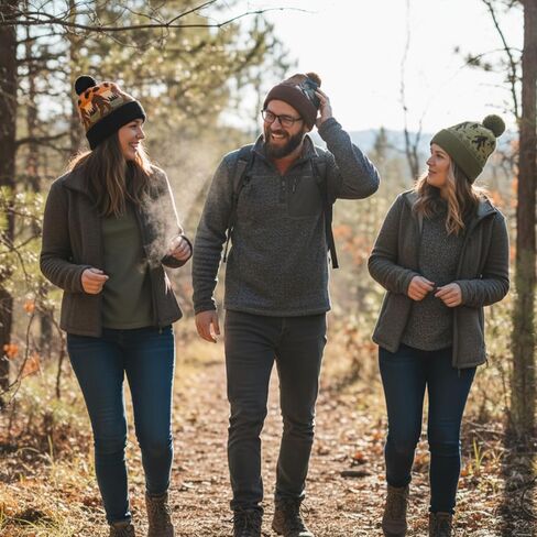 Berlune 3 Pcs Sasquatch Winter Beanie Hat for Men Winter Knit Cuffed Beanie for Men Women Warm Christmas Outdoor Gifts in Saudi Arabia