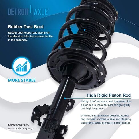 Detroit Axle - Front Steering Knuckles & Wheel Hub Bearings Rear Struts with Coil Springs Sway Bars Kit Replacement for 2006-2011 Toyota Avalon - 10pc Set in Saudi Arabia