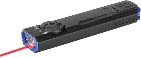 مصباح يدوي مسطح من GR35 EDC مع الضوء الأخضر والأشعة فوق البنفسجية وسرد LED أبيض ، 2800 Lumens Type-C الجيب القابلة لإعادة الشحن مثالية للتحقق ، العمل (GR35 GREEN LIGHT) in Kuwait
