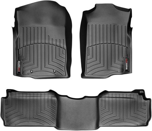 بطانات أرضية مخصصة من WeatherTech للصف الأول والثاني (45265-1-2)، أسمر ضارب للصفرة in Saudi Arabia