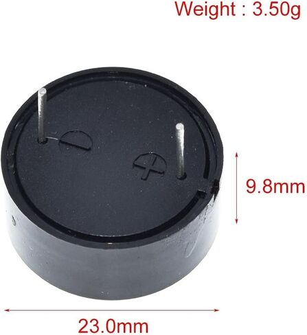 1/5PCS QST-2210 Environmental Friendly 12V Piezoelectric Buzzer 22 * 7 Passive Alarm Buzzer(5pcs) in Saudi Arabia