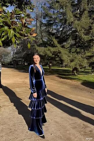 فساتين وصيفة الشرف مخملية بأكمام طويلة 2025 متدرجة على شكل حرف V مشد رسمي فستان طويل للحفلات المسائية in Kuwait