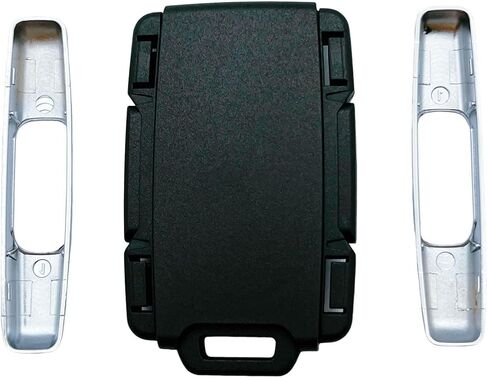 Replacement Key Fob Shell Case Fits for Keyless 4 Buttons Chevy Silverado Colorado GMC Canyon Sierra 2014 2015 2016 2017 2018 2019 2020 2021 Entry Remote Control Key Cover (Silver) in Saudi Arabia