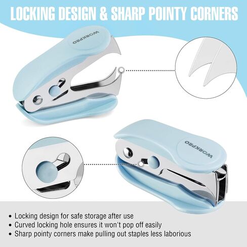 Stapler Mini Stapler مع Staples ، مجموعة Stapler الوردي تشمل اثنين من الدبابيس الصغيرة ، مزيل واحد من المواد الغذائية ، 2000 Staples القياسية - Staplers لطيف للمكتب مع قاعدة غير انزلاق ، تصميم القفل ، دباسة المكتب in Kuwait