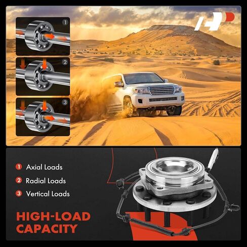 A-Premium 2 × محمل العجلة الأمامية ومجموعة المحور مع ABS و10 عروة متوافقة مع Ford F-250 Super Duty، F-350 Super Duty، F-450 Super Duty، F-550 Super Duty، 2017 2018 2019 2020 in Saudi Arabia