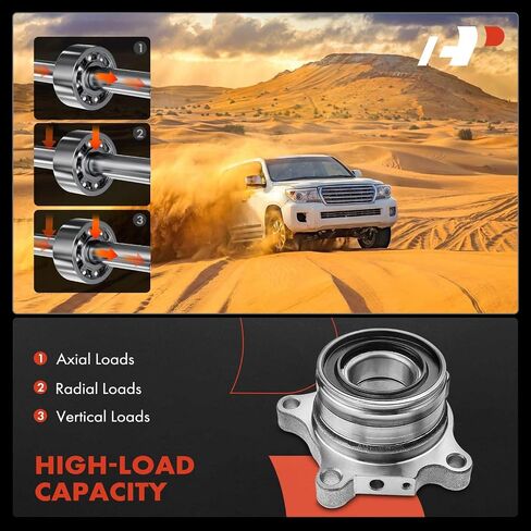 محمل العجلة الخلفية اليسرى الممتازة ومجموعة المحور متوافقة مع Toyota 4Runner 2003-2020، FJ Cruiser 2007-2014 وLexus GX470 2003-2009، GX460 2010-2019 in Saudi Arabia