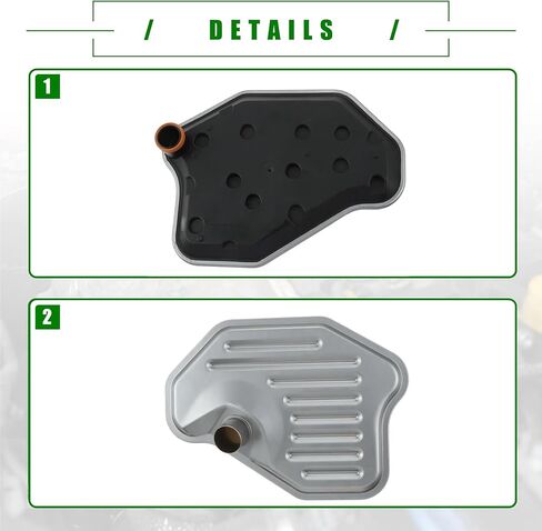 PartsFlow 4R70W 4R75W 4R75E Transmission Filter & Gasket Kits Compatible with Ford F-150 F-250 Expedition Explorer Mustang E-150 E-250 Lincoln Town Car Mercury Replace F6AZ7A098A in Saudi Arabia