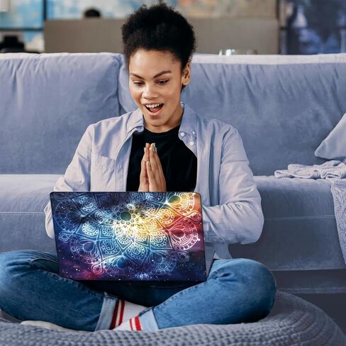 SUPERDANT Colorful Snow-Covered Mountains Laptop Skin Laptop Sticker PVC Computer Stickers Dustproof Waterproof Art Decal Protector 12" 13" 13.3" 14" 15" 15.4" 15.6" Notebook Art Decal Protector in Saudi Arabia