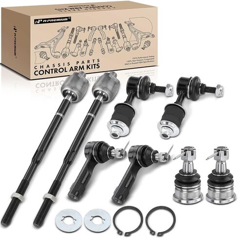 A-Premium Set of 8, Front Sway Bar Link, Lower Ball Joint, Inner & Outer Tie Rod End, Compatible with Nissan Altima 1996-1997 in Saudi Arabia