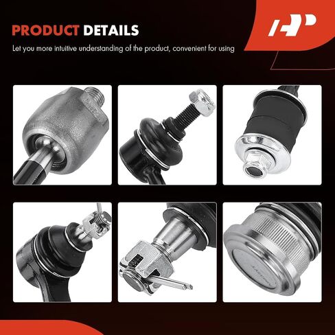 A-Premium Set of 8, Front Sway Bar Link, Lower Ball Joint, Inner & Outer Tie Rod End, Compatible with Nissan Altima 1996-1997 in Saudi Arabia