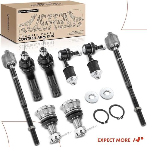 A-Premium Set of 8, Front Sway Bar Link, Lower Ball Joint, Inner & Outer Tie Rod End, Compatible with Nissan Altima 1996-1997 in Saudi Arabia
