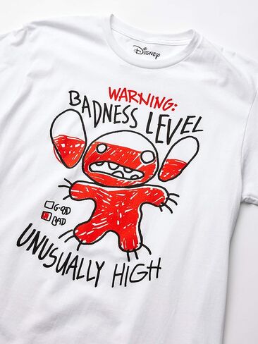 Disney Lilo & Stitch Badness Level Graphic T-Shirt in Saudi Arabia