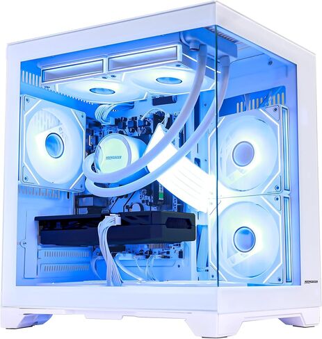 Panorama Gaming PC سطح مكتب-AMD Ryzen 5 5600x 3.7 GHz ، RX 6500XT 4GB ، 32GB DDR4 RAM 3200 ، 1TB M.2 PCIE SSD ، 240 مم AIO ، 11AC WI-FI ، Windows 11 Pro 64-bit ، White ، White in Kuwait