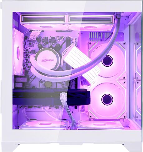 Panorama Gaming PC سطح مكتب-AMD Ryzen 5 5600x 3.7 GHz ، RX 6500XT 4GB ، 32GB DDR4 RAM 3200 ، 1TB M.2 PCIE SSD ، 240 مم AIO ، 11AC WI-FI ، Windows 11 Pro 64-bit ، White ، White in Kuwait