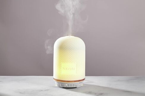 NEOM – Wellbeing Pod | Essential Oil Diffuser for Home | Aromatherapy Diffuser | Ceramic Cover, LED Light & Timer | Plug in Diffuser for Essential Oils | Home Fragrance in Kuwait